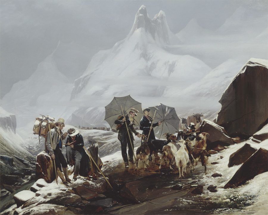 Landscape Susten Switzerland by Auguste-Xavier Leprince