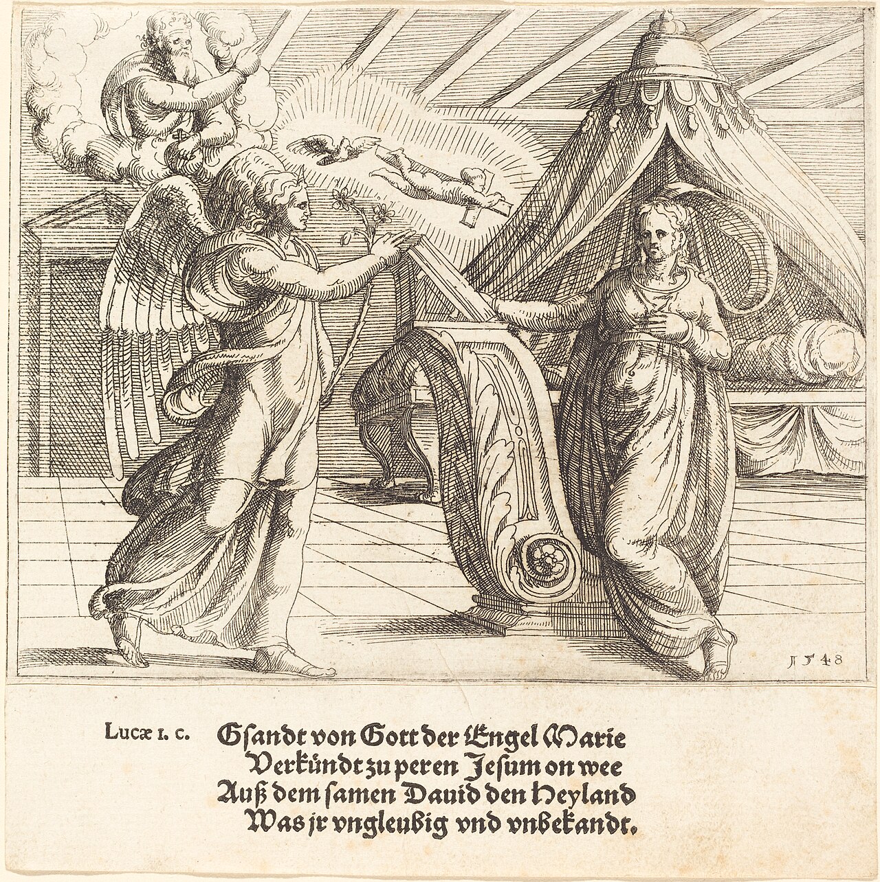 The Annunciation by Augustin Hirschvogel