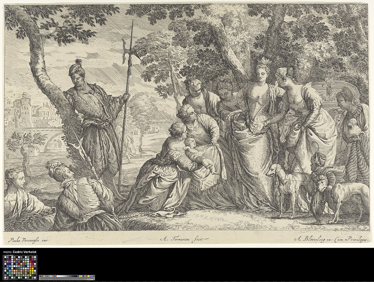 The finding of Moses by Augustinus Terwesten
