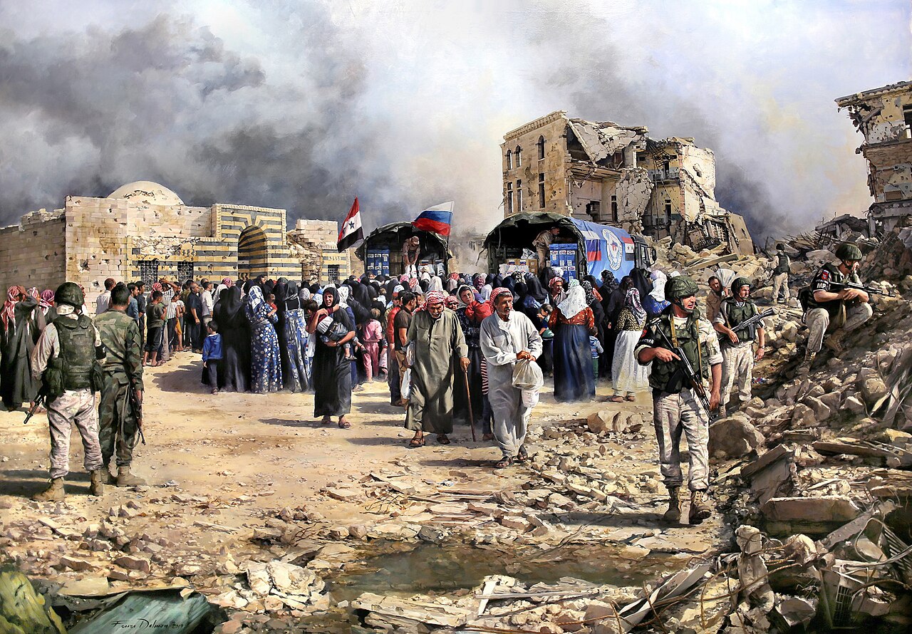 Aleppo, help has arrived by Augusto Ferrer-Dalmau
