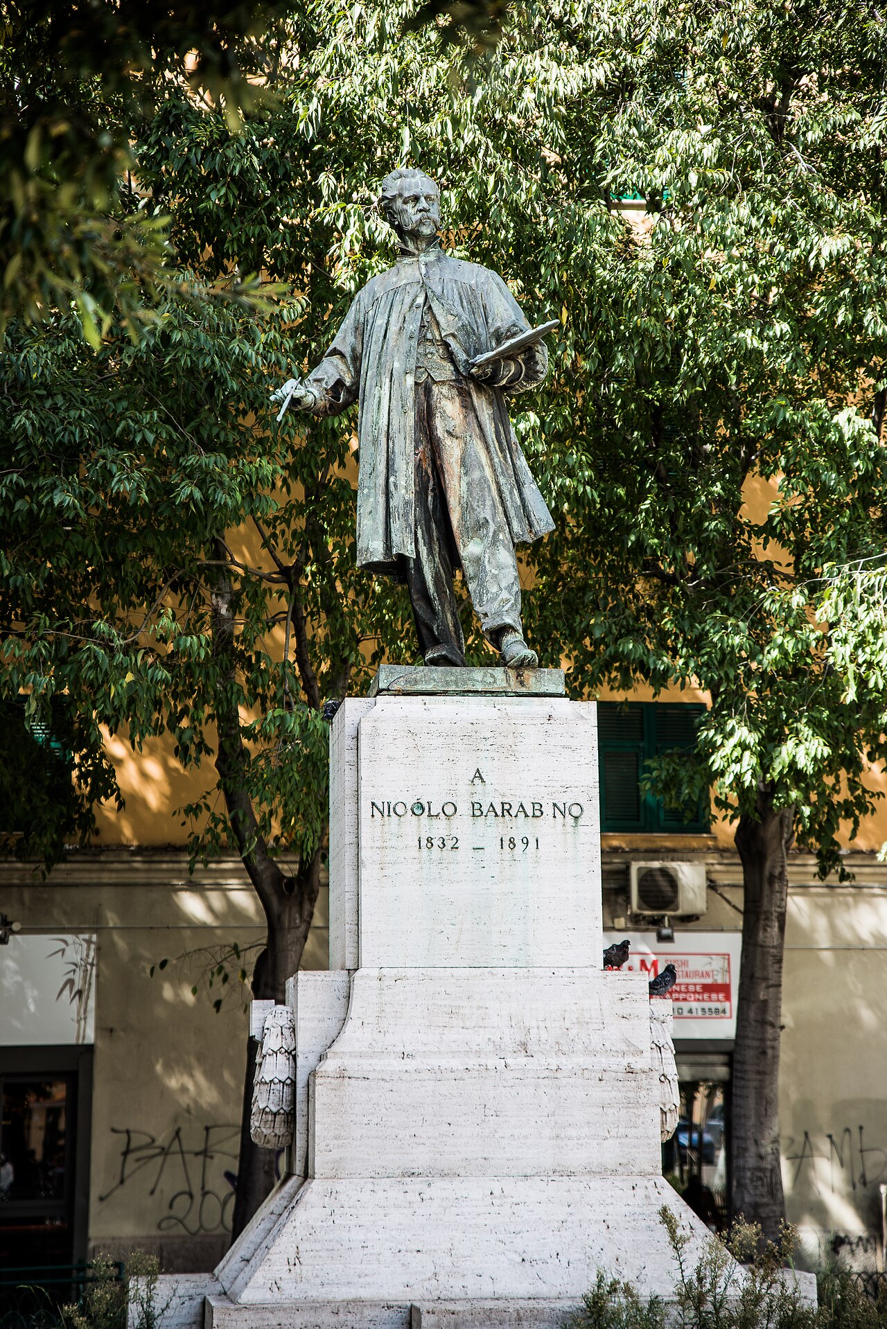 Monument to Nicolò Barabino by Augusto Rivalta