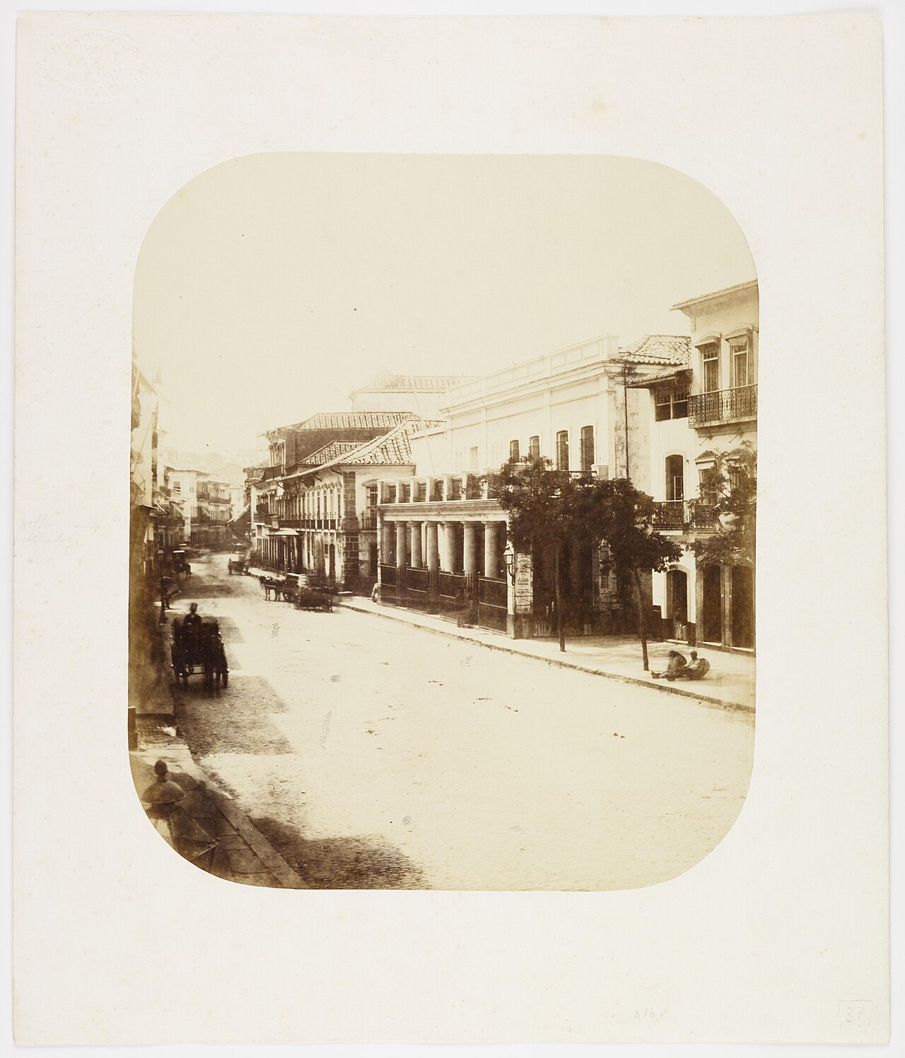 Rua Direita, atual rua Primeiro de Março by Augusto Stahl