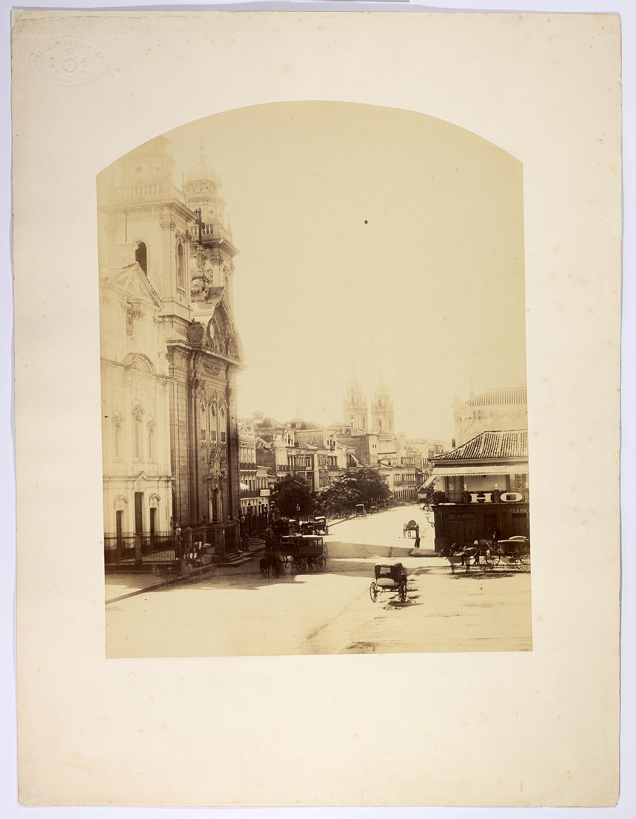 Rua Direita e a Catedral Metropolitana by Augusto Stahl