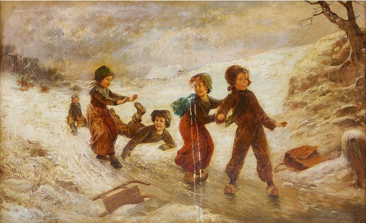 Winter by Augustus Edwin Mulready