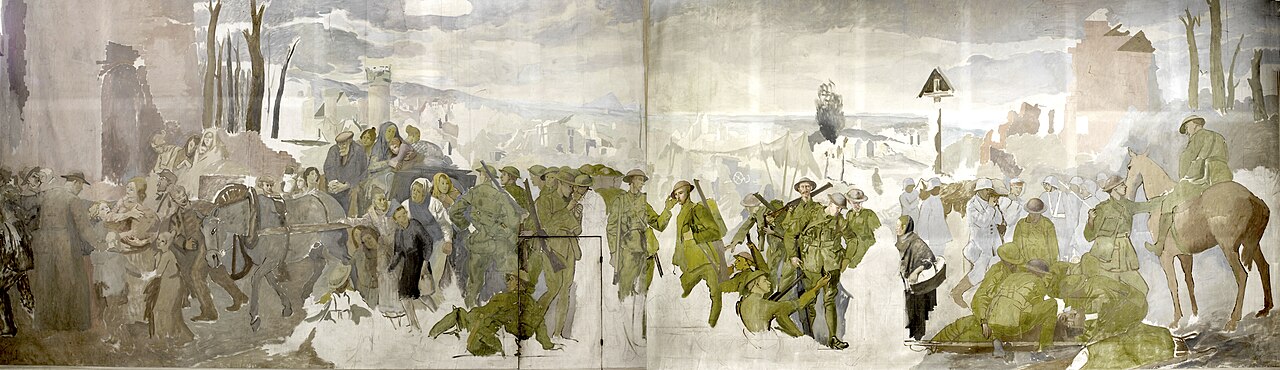The Canadians opposite Lens by Augustus John