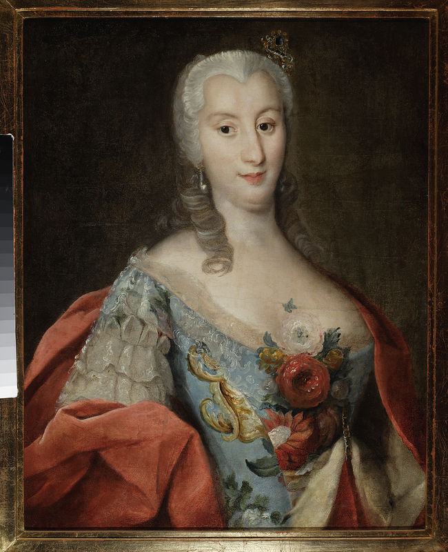 Portrait of Ludwika Honorata Lubomirska née Pociej (d. 1786), wife of the Kiev voivode by Augustyn Mirys