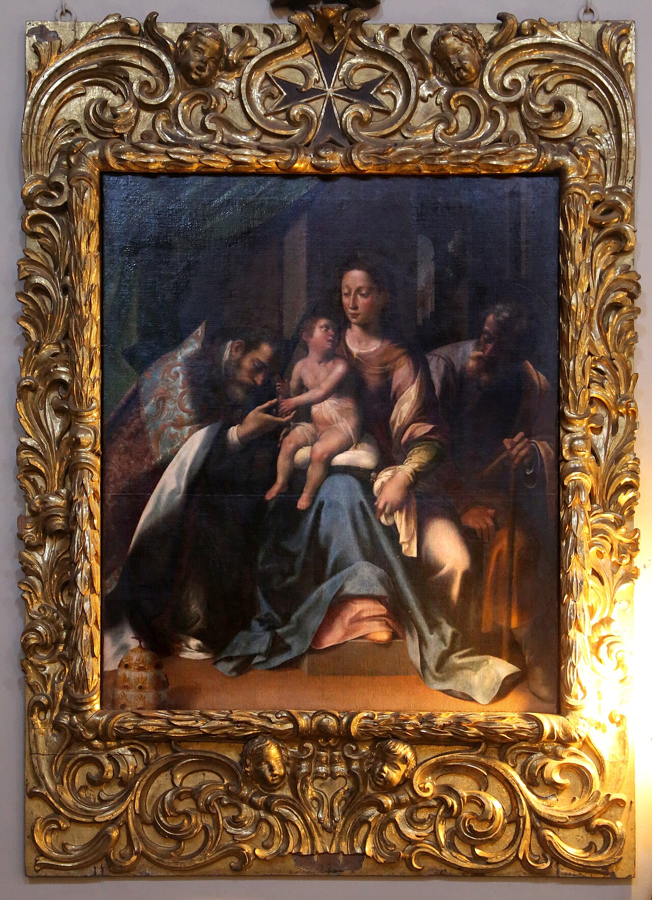The Holy Family with S Stephen by Aurelio Lomi