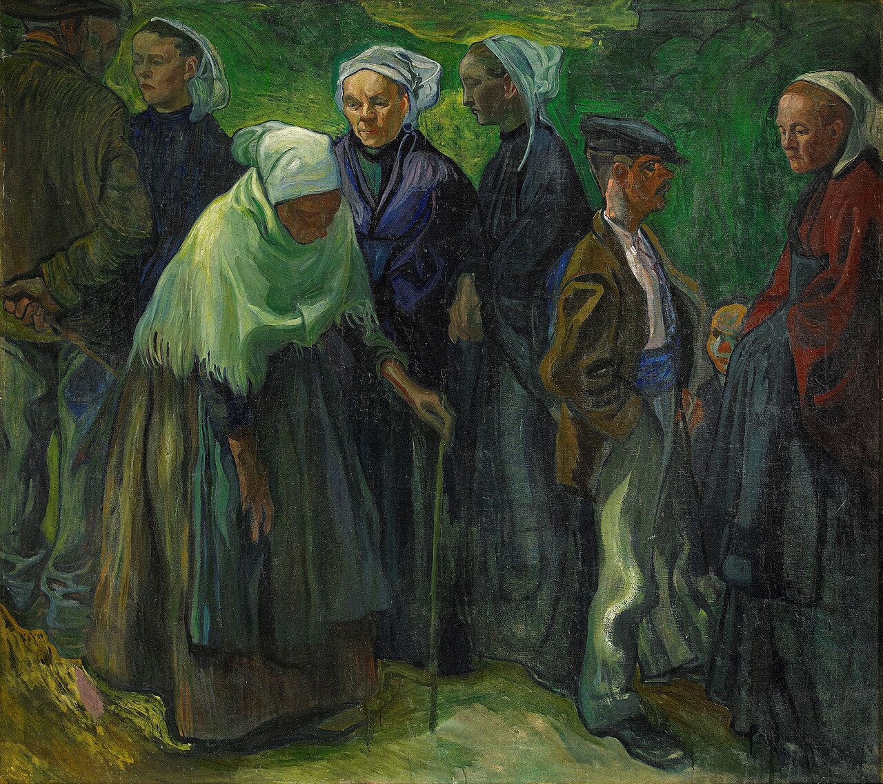 Bretons oder Breton villagers by Axel Törneman