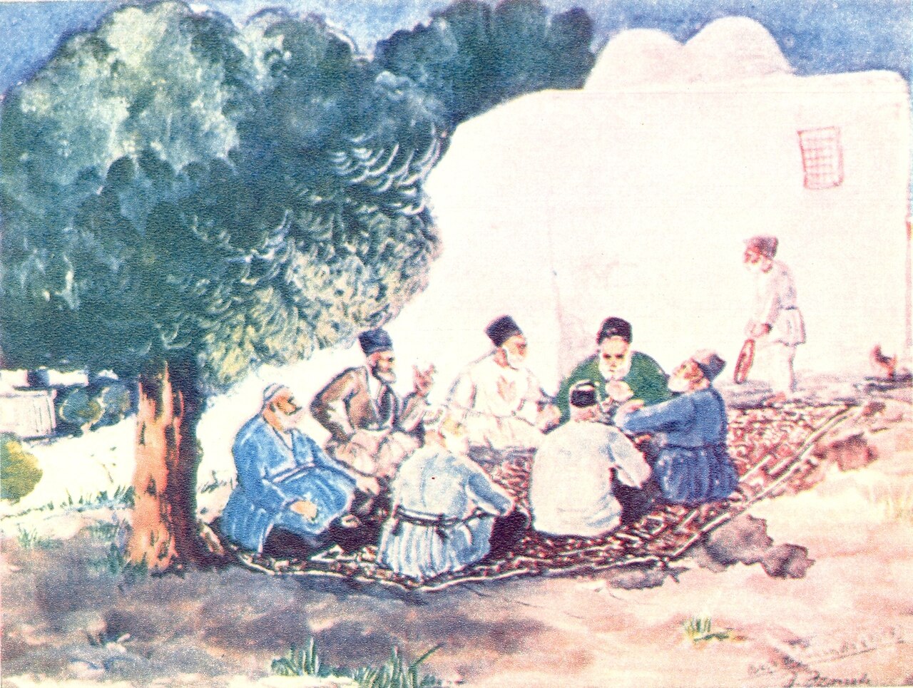 At Baku summer cottages. 1931 by Azim Azimzade