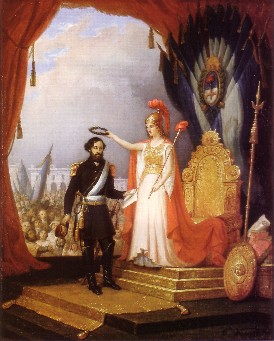 Allegory of Bartolomé Mitre by Baldassare Verazzi