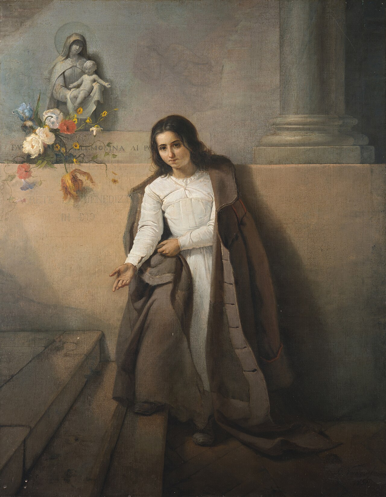 Asking for alms by Baldassare Verazzi