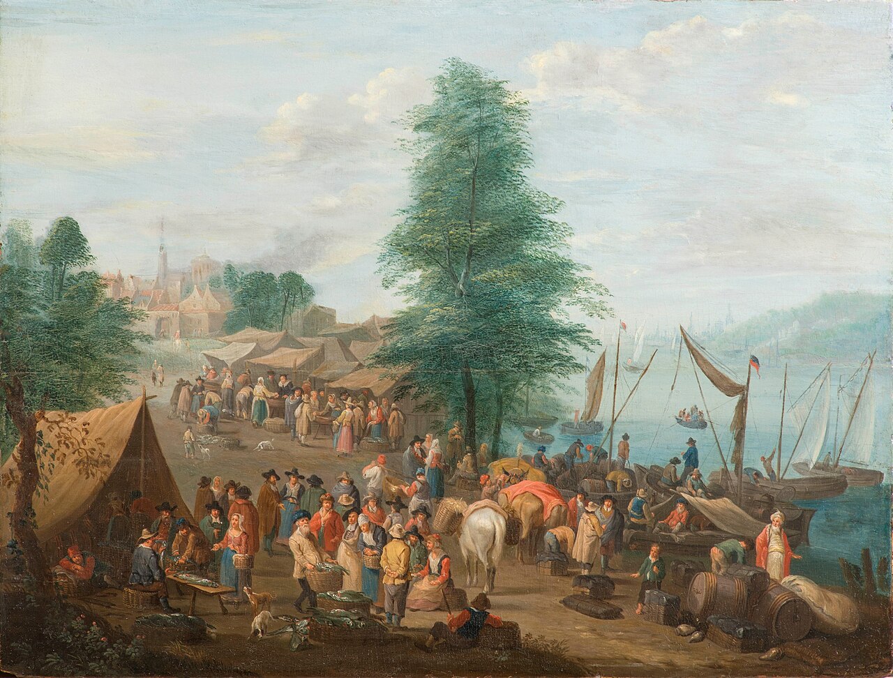 Fishmarket by Balthasar Beschey