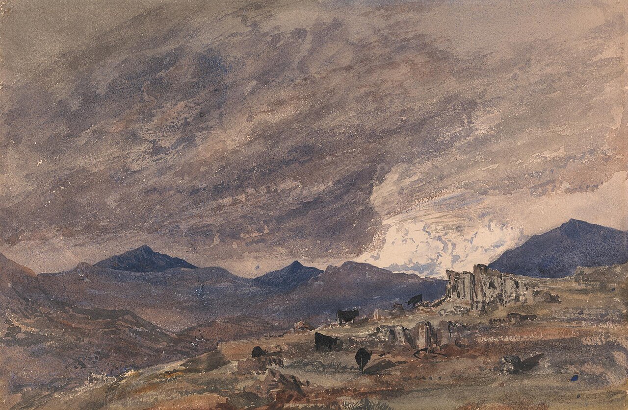 View of Snowdon with a Stormy Sky by Barbara Bodichon