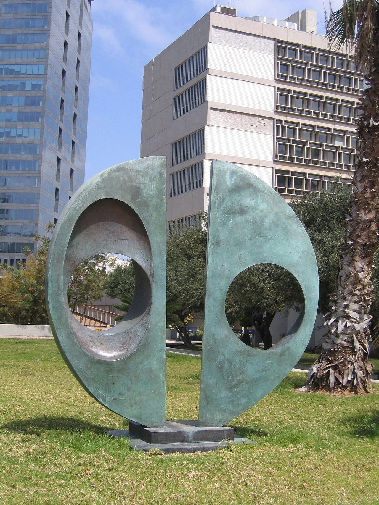 Two Forms (Divided Circle) by Barbara Hepworth