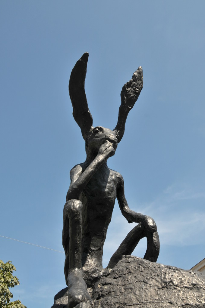 Thinker on a Rock by Barry Flanagan