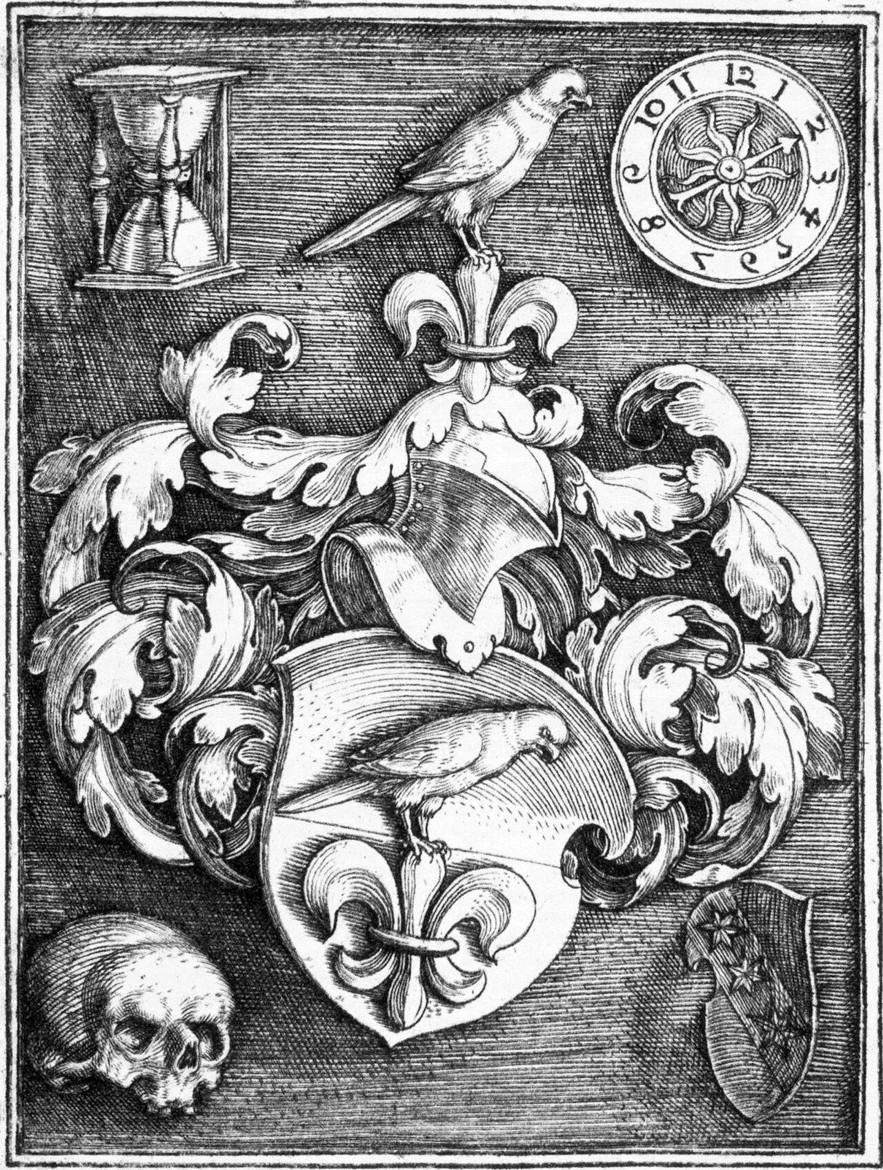 Bookplate of Hieronymus Baumgartner by Barthel Beham