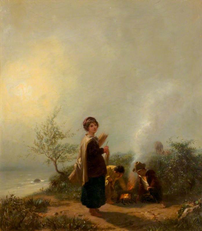 The Mist: Children Round a Fire by Barthélemy Menn