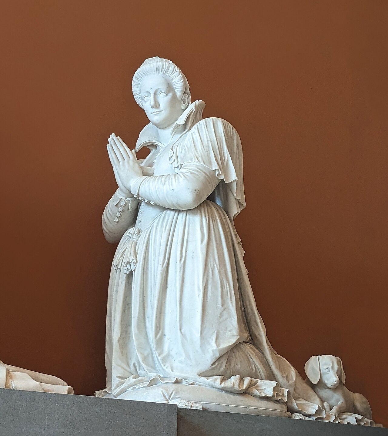 sculpture of Marie of Barbançon-Cani by Barthélemy Prieur