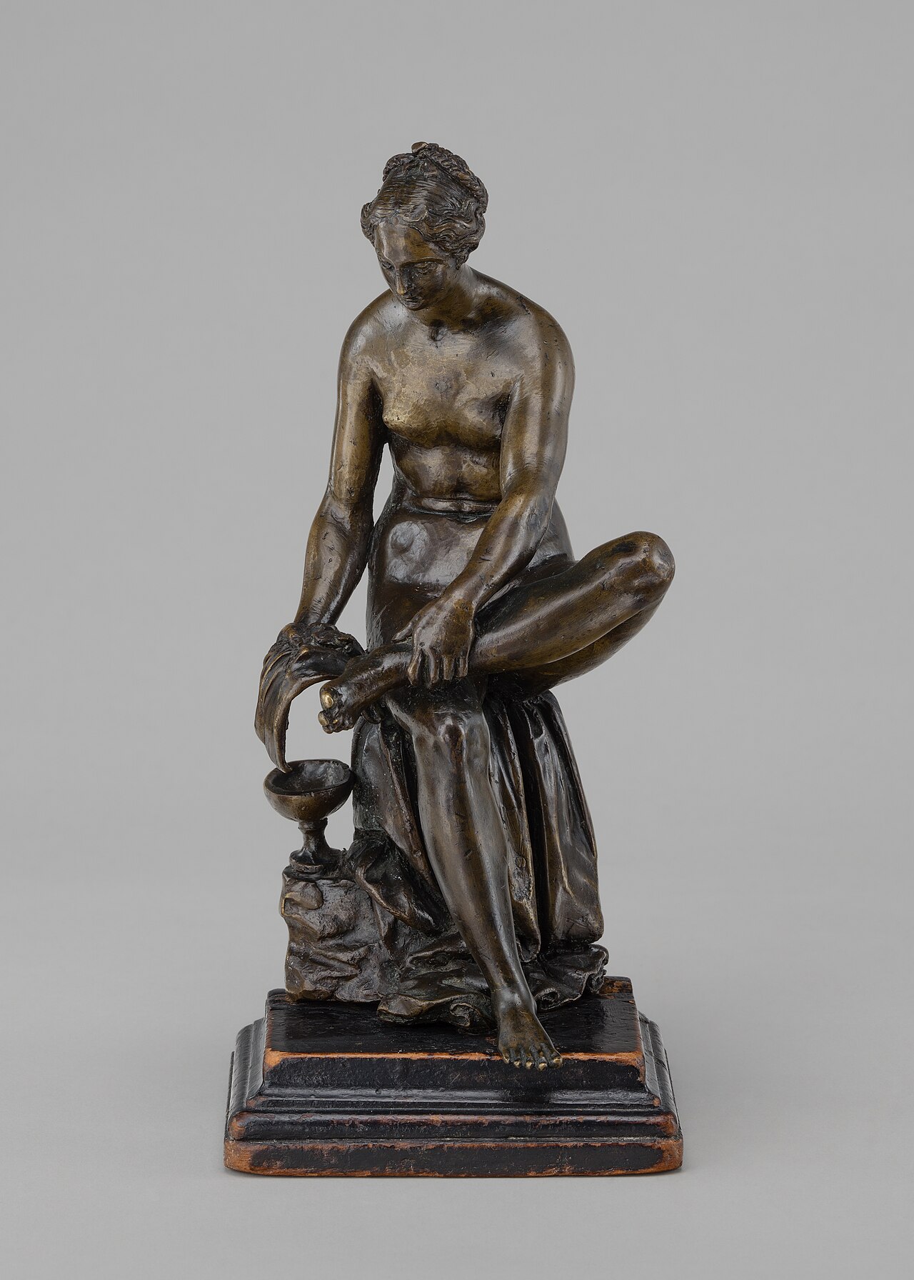 Woman Bathing Her Foot by Barthélemy Prieur