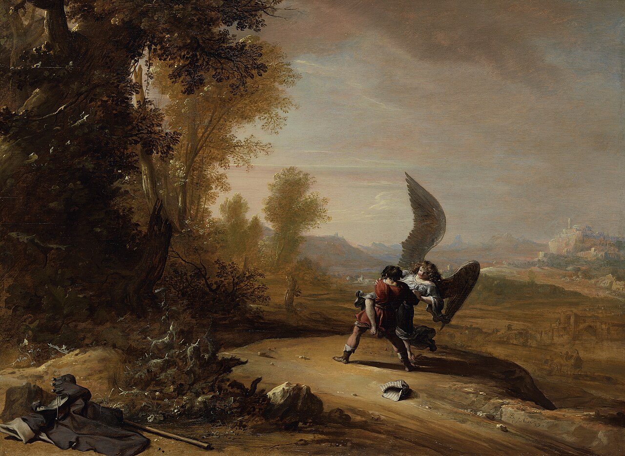 Jacob wrestling with the angel by Bartholomeus Breenbergh
