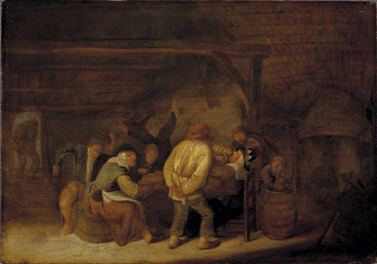 Drinking Peasants by Bartholomeus Molenaer