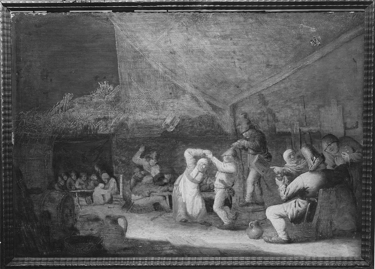 Tavern Scene by Bartholomeus Molenaer