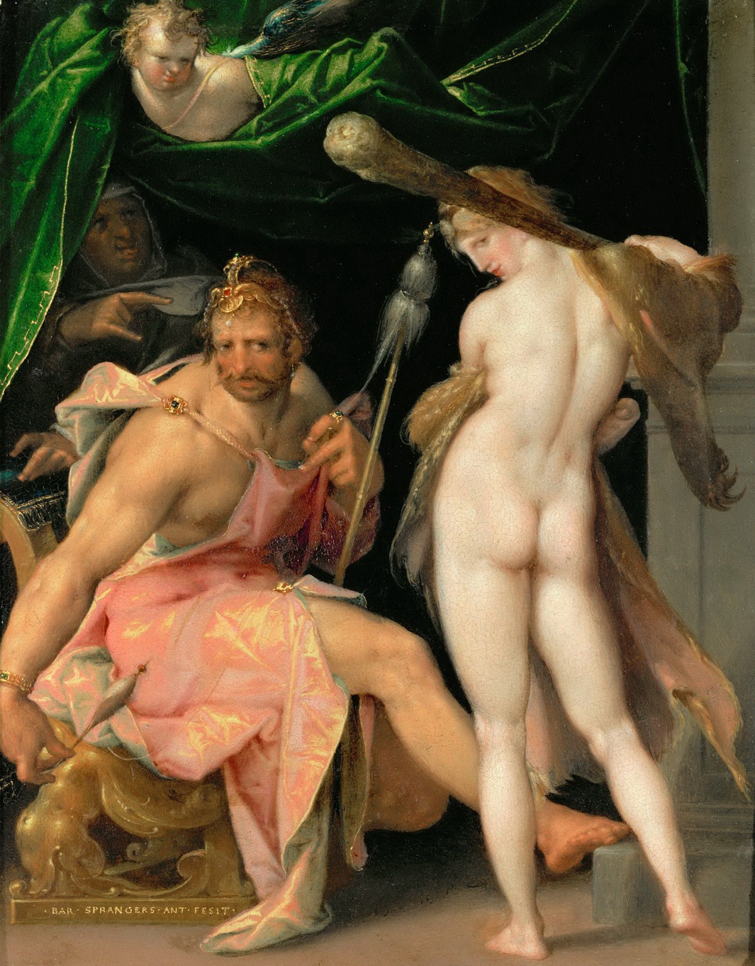 Herakles and Omphale by Bartholomeus Spranger