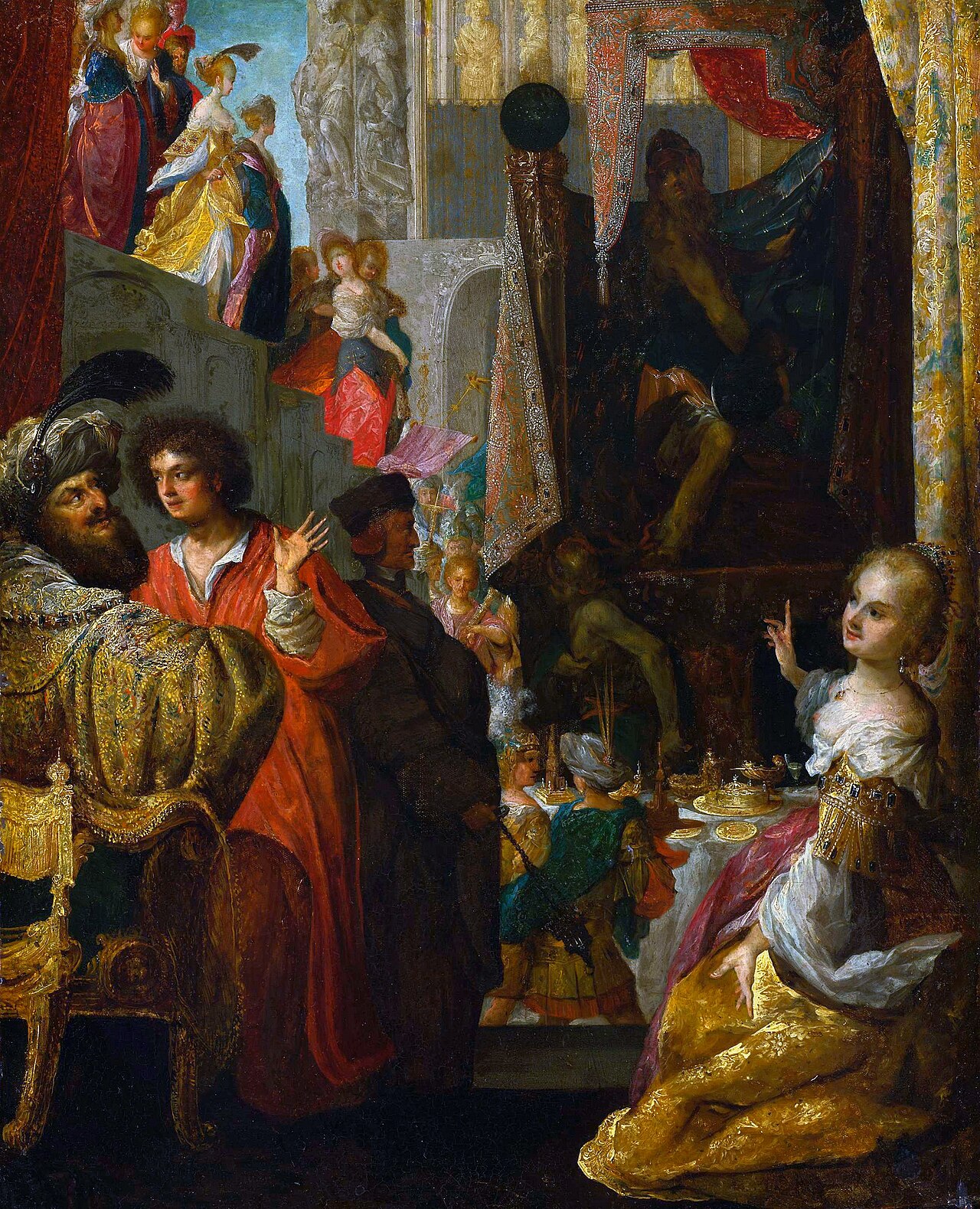 Daniel and Cyrus before the Idol Bel by Bartlomiej Strobel