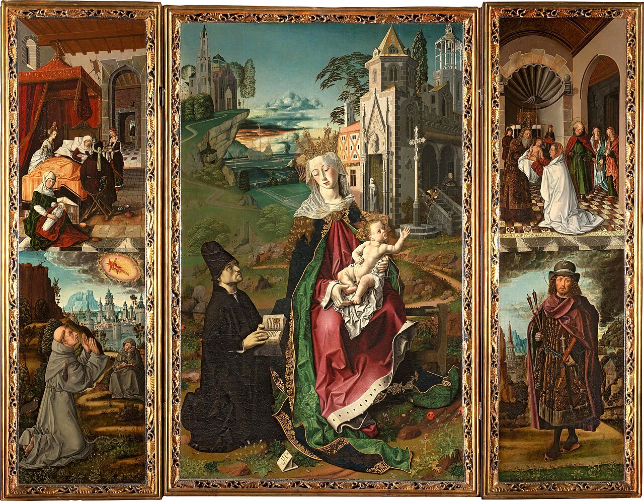 Retable of the Virgin of Montserrat by Bartolomé Bermejo