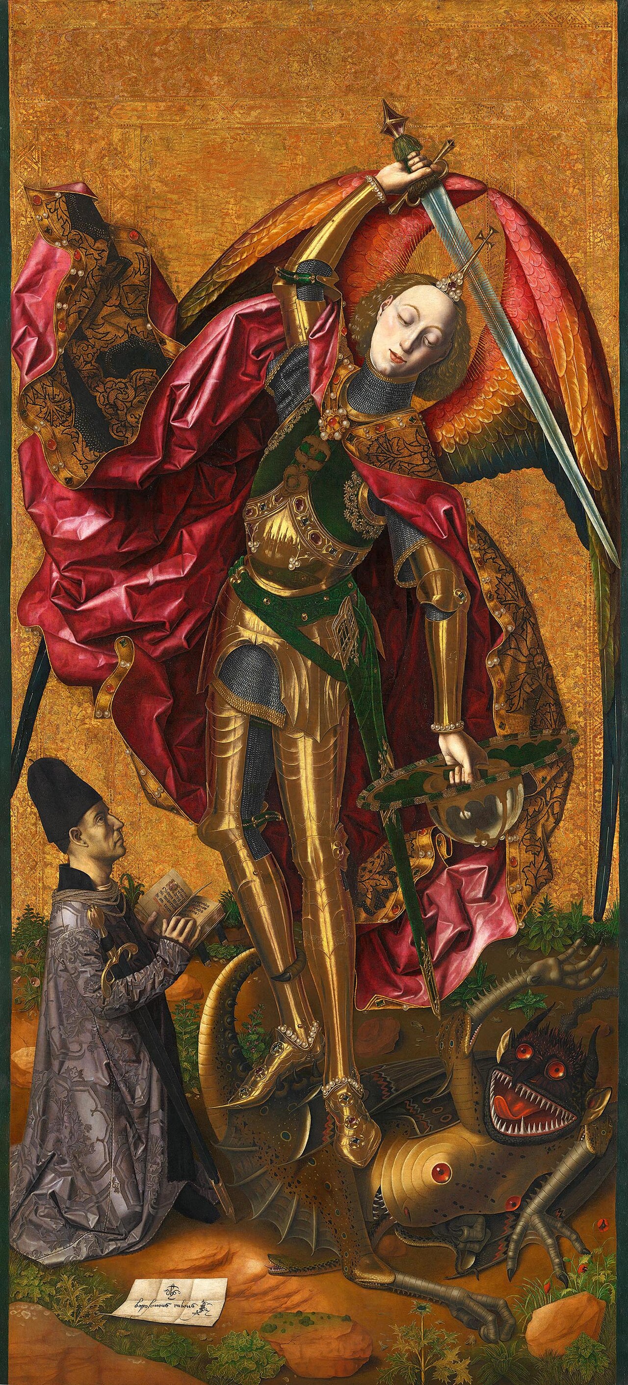 Saint Michael Triumphs over the Devil by Bartolomé Bermejo