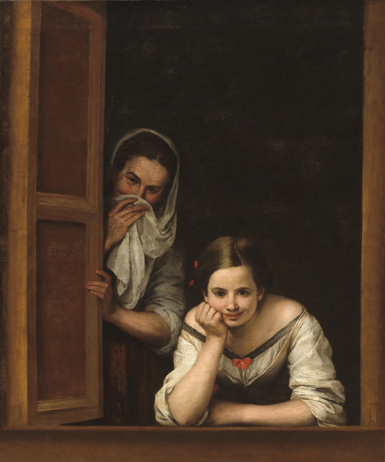 Two Women at a Window by Bartolomé Esteban Murillo