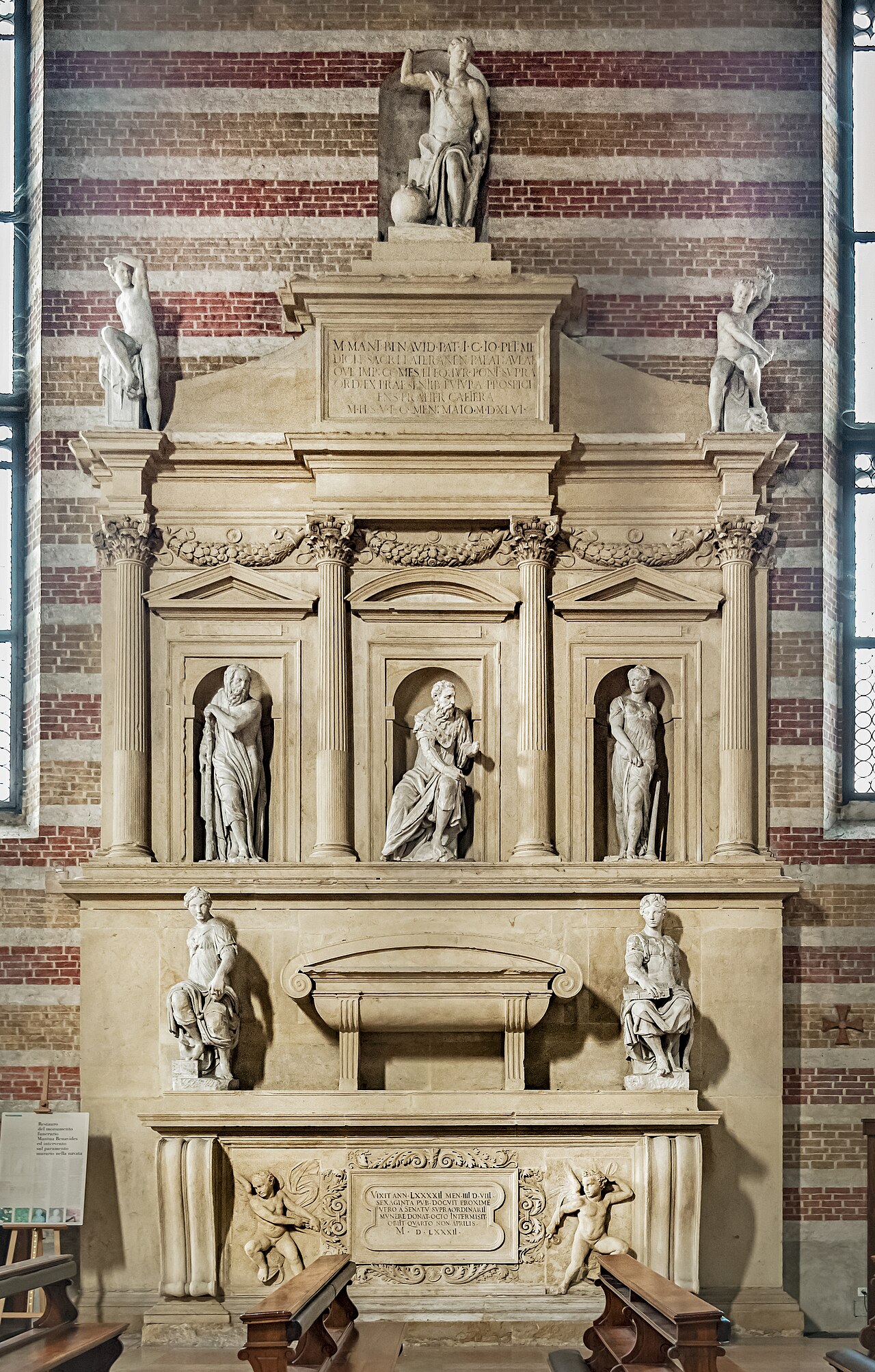 Funeral monument of Marco Mantova Benavides by Bartolomeo Ammannati