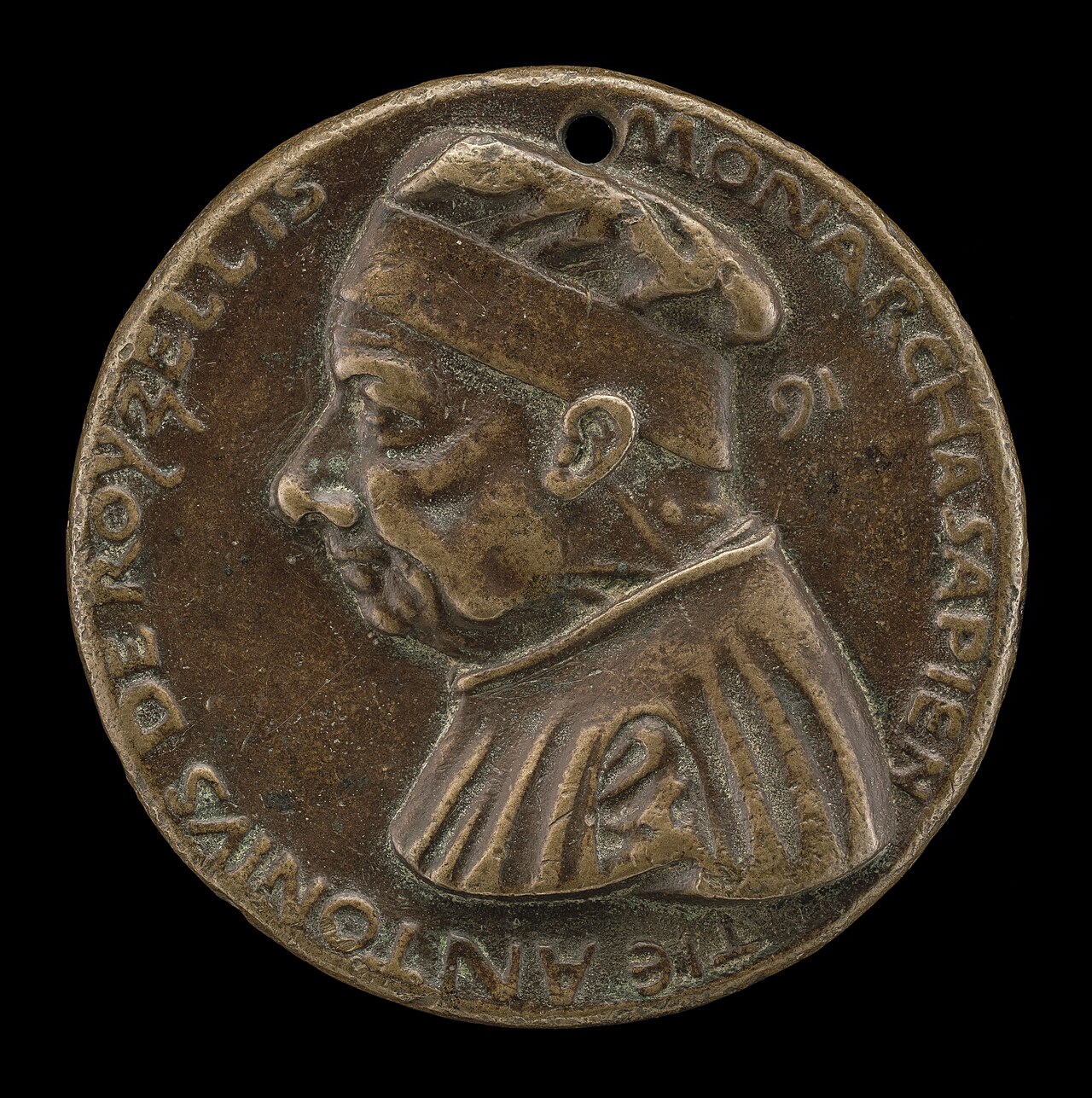 Antonio Roselli of Arezzo, 1380-1466, Jurist [obverse] by Bartolomeo Bellano