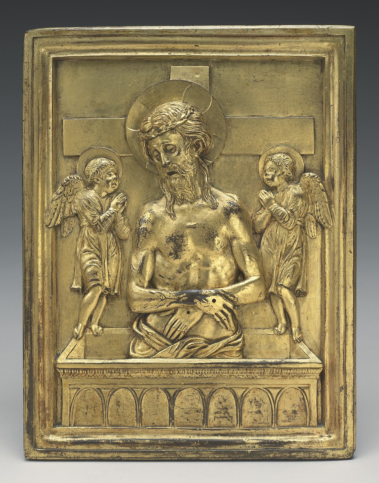 The Dead Christ with Two Angels by Bartolomeo Bellano