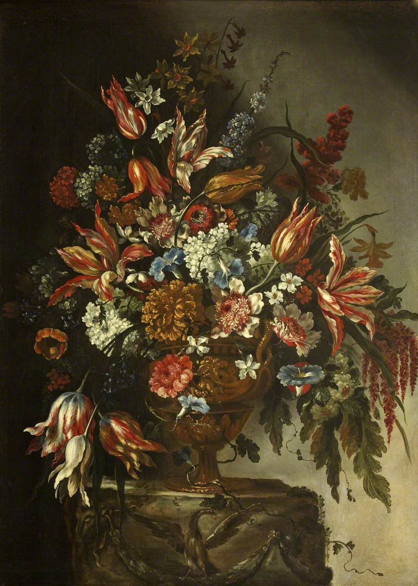 Flower Piece by Bartolomeo Bimbi
