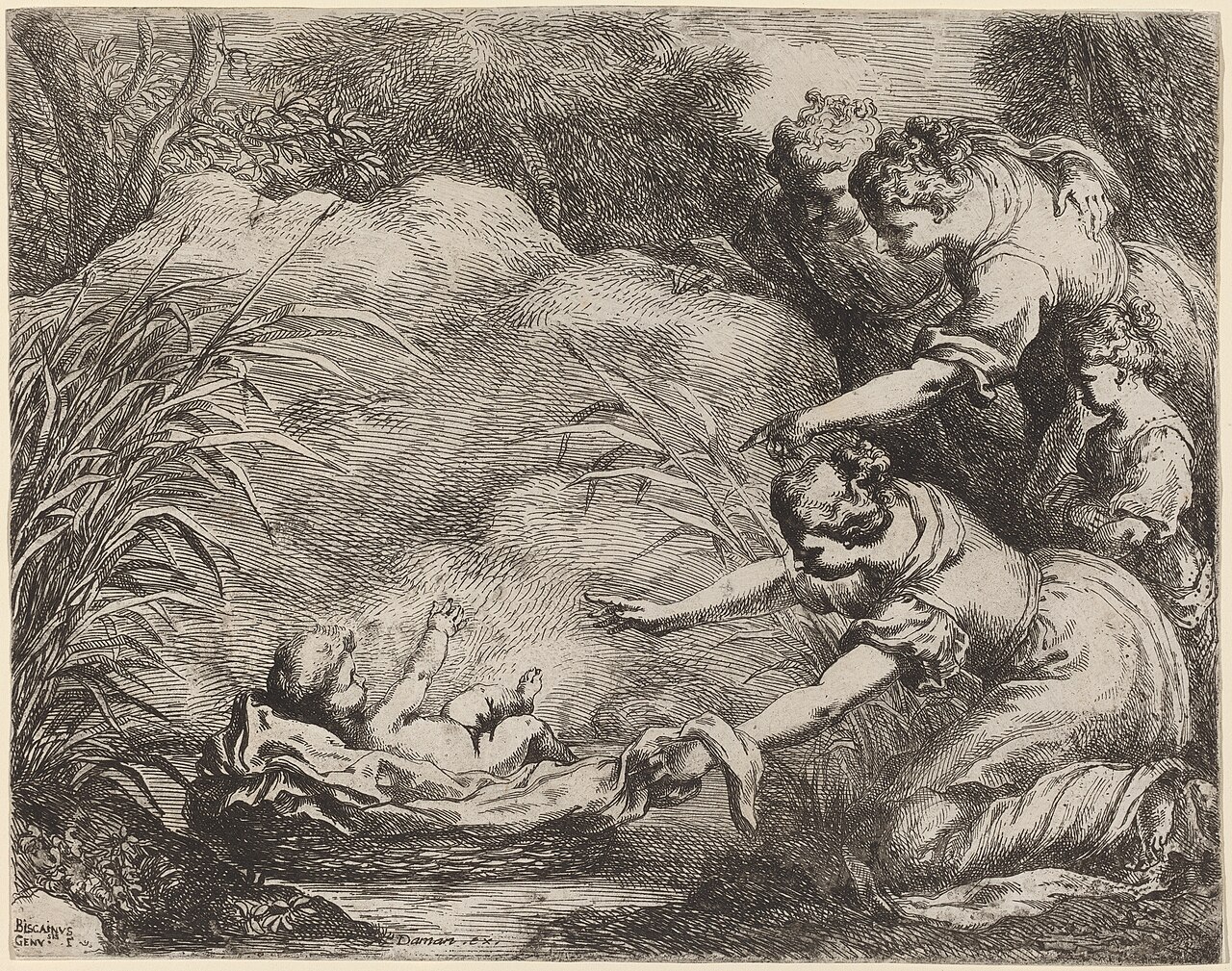 The Finding of Moses by Bartolomeo Biscaino