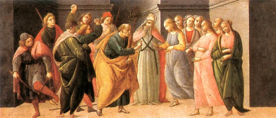 Adoration of the Magi predella, Spedale degli Innocenti by Bartolomeo di Giovanni