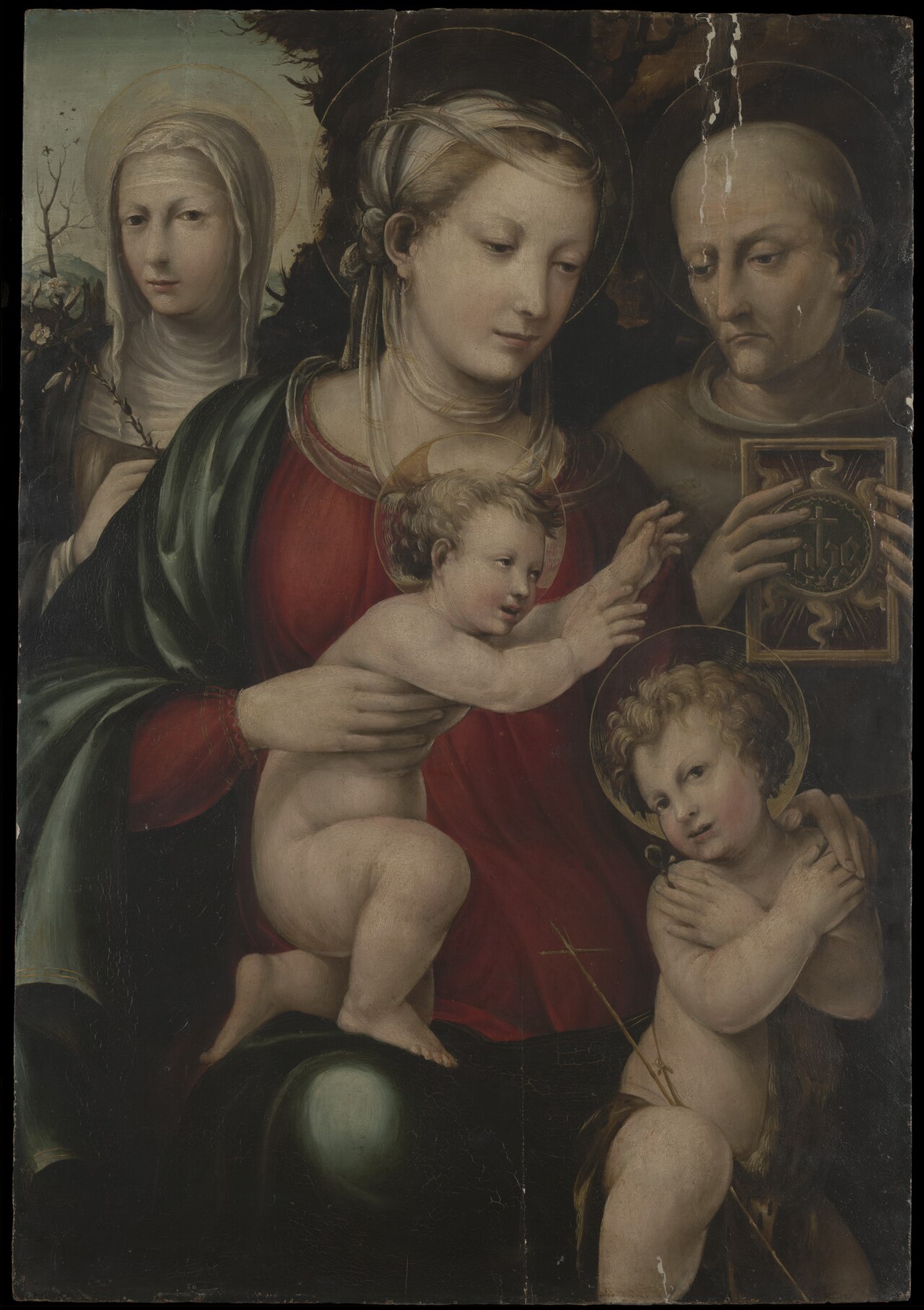 Virgin and Child with Saints John, Catherine and Bernardino of Siena by Bartolomeo Neroni
