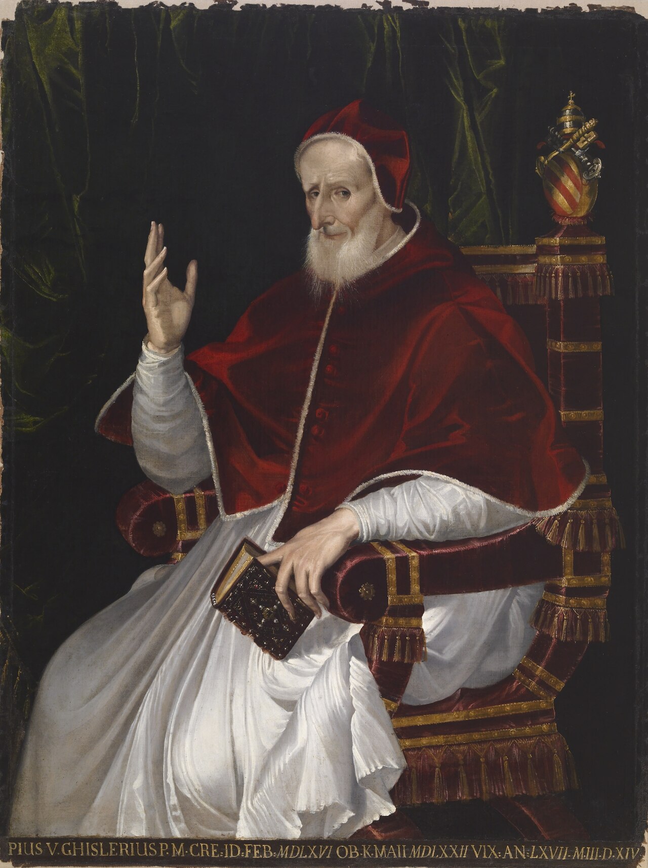 Portrait of Pope Pius V by Bartolomeo Passarotti