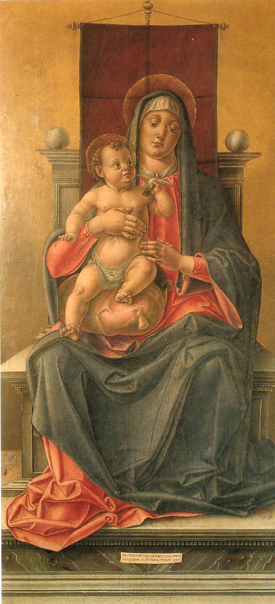 Madonna col Bambino in trono by Bartolomeo Vivarini