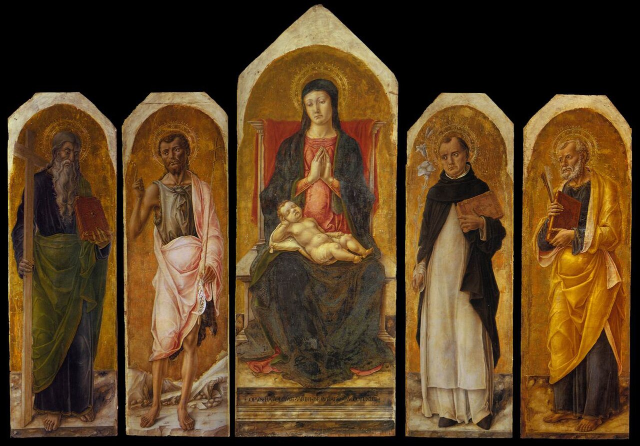 Polyptych with saints by Bartolomeo Vivarini