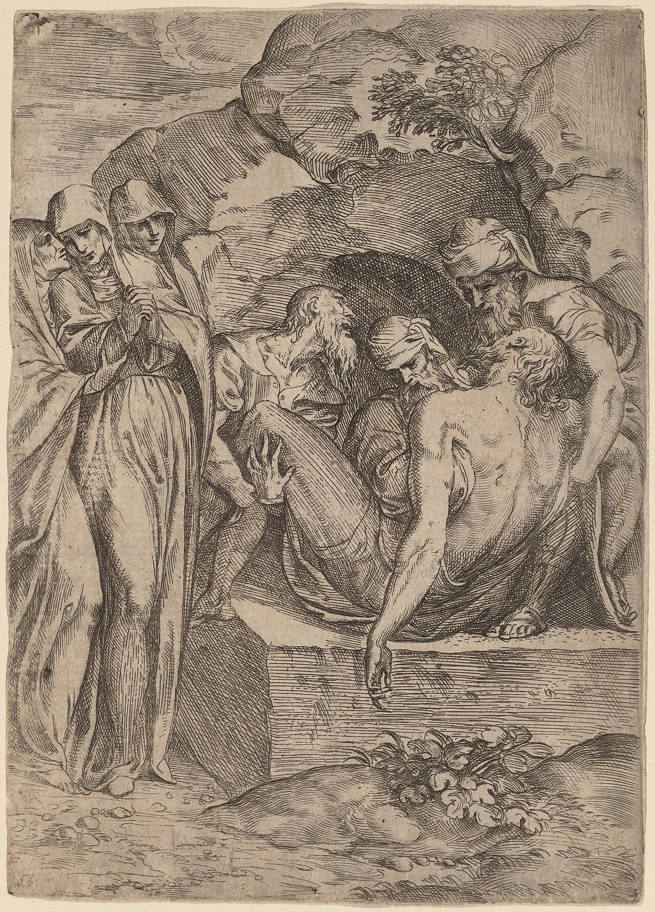 The Entombment by Battista d'Agnolo