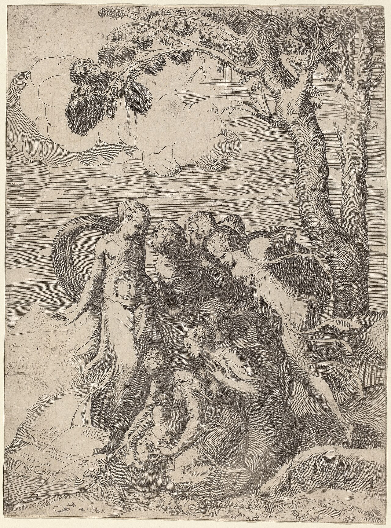 The Finding of Moses by Battista d'Agnolo