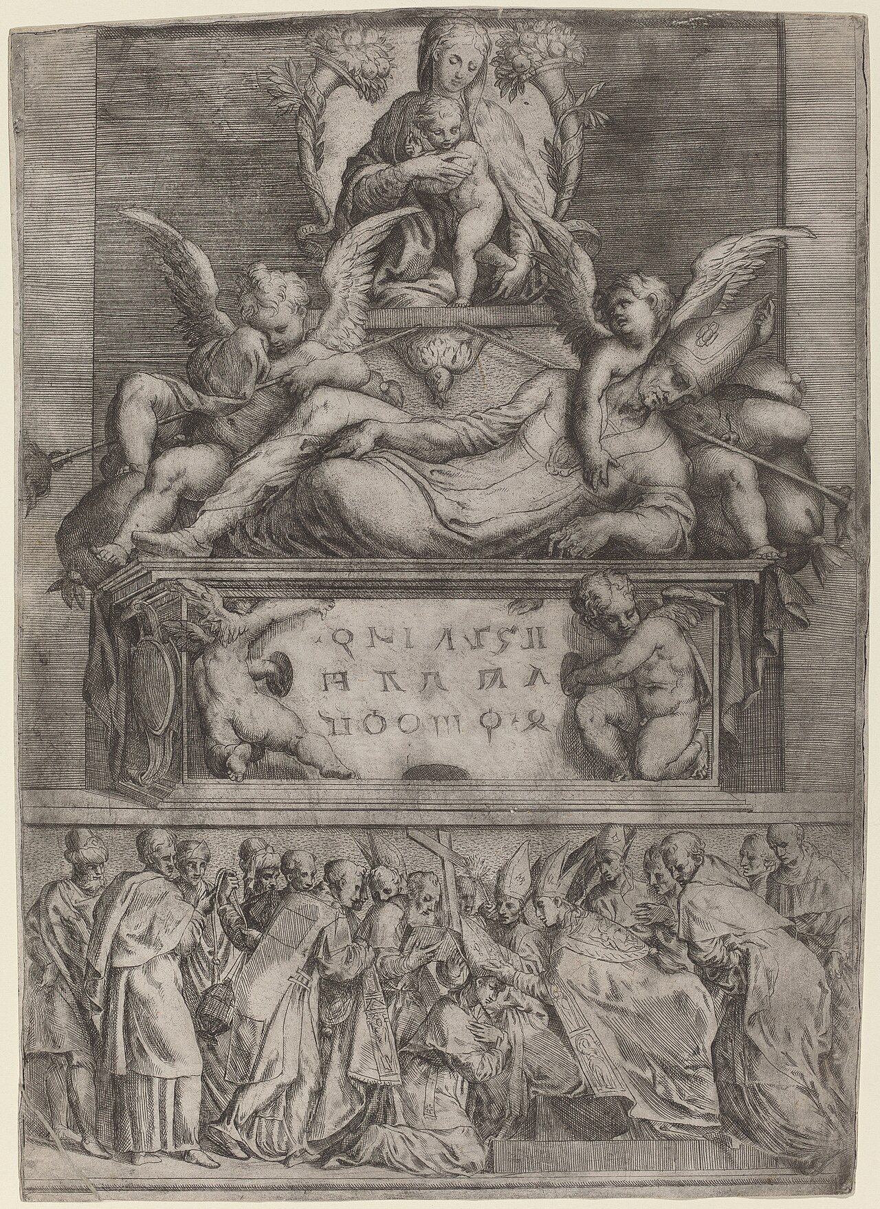 Tomb of a Bishop by Battista d'Agnolo