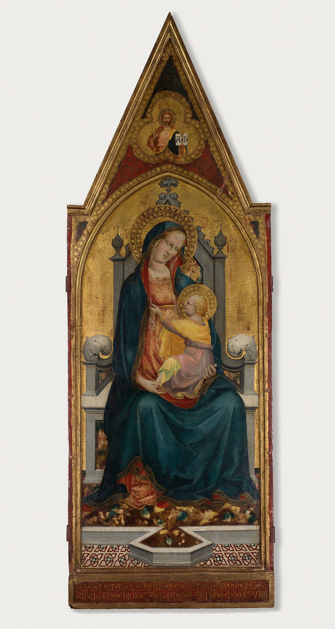 Virgin and Child Enthroned by Battista di Biagio Sanguigni