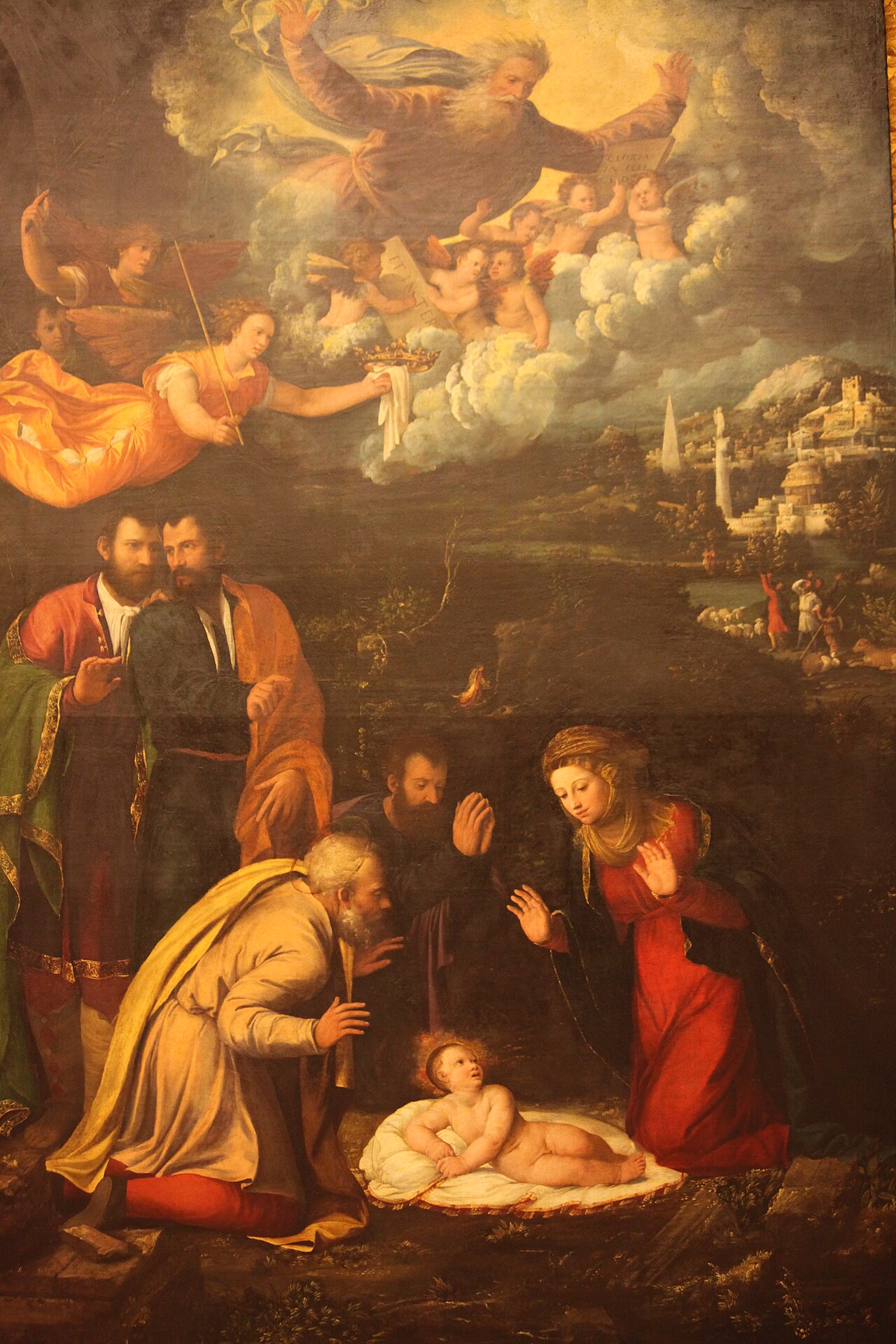 Adoration of the Christ Child by Battista Dossi