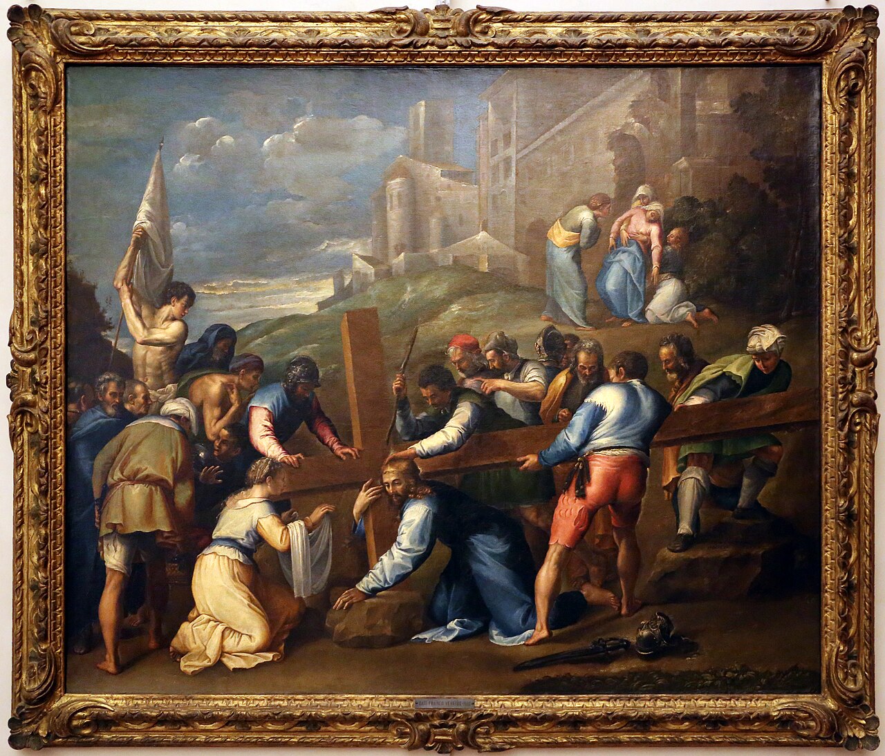 Road to Calvary by Battista Franco Veneziano