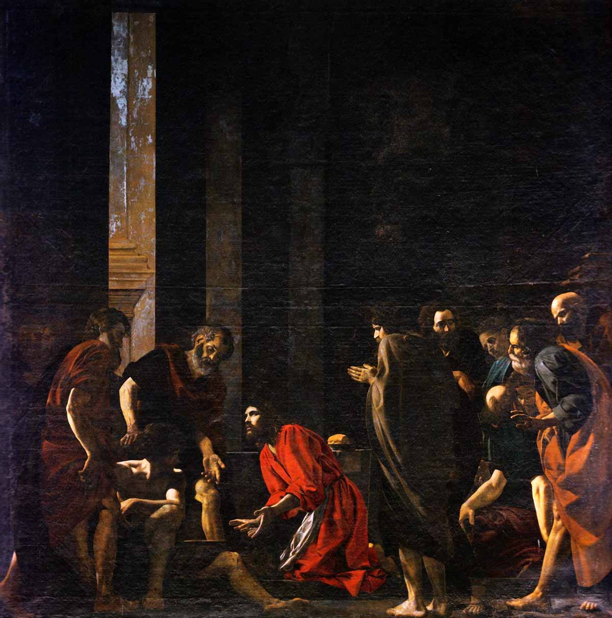 Christ Washes the Disciples' Feet by Battistello Caracciolo