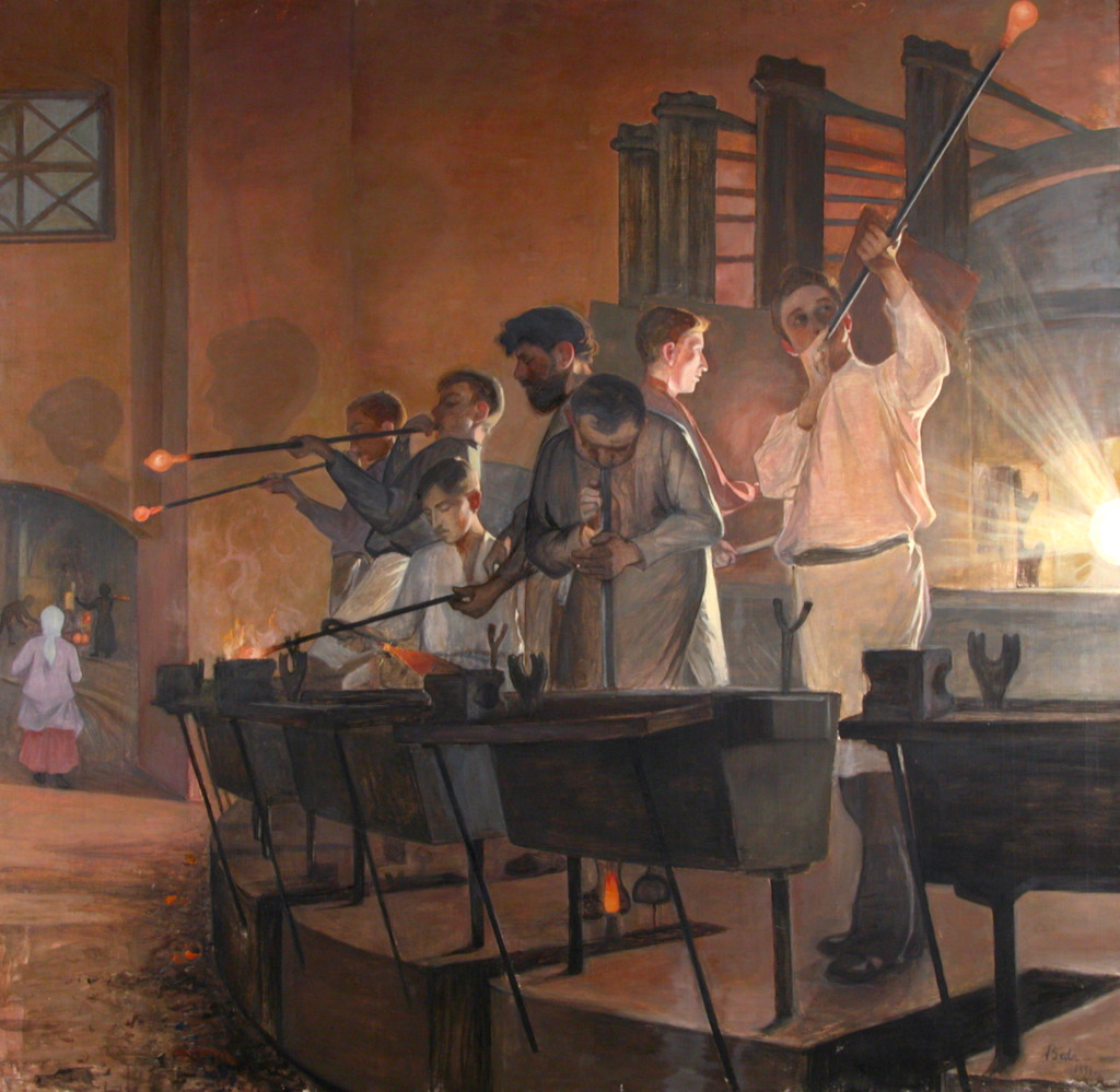 Glassblowers by Beda Stjernschantz
