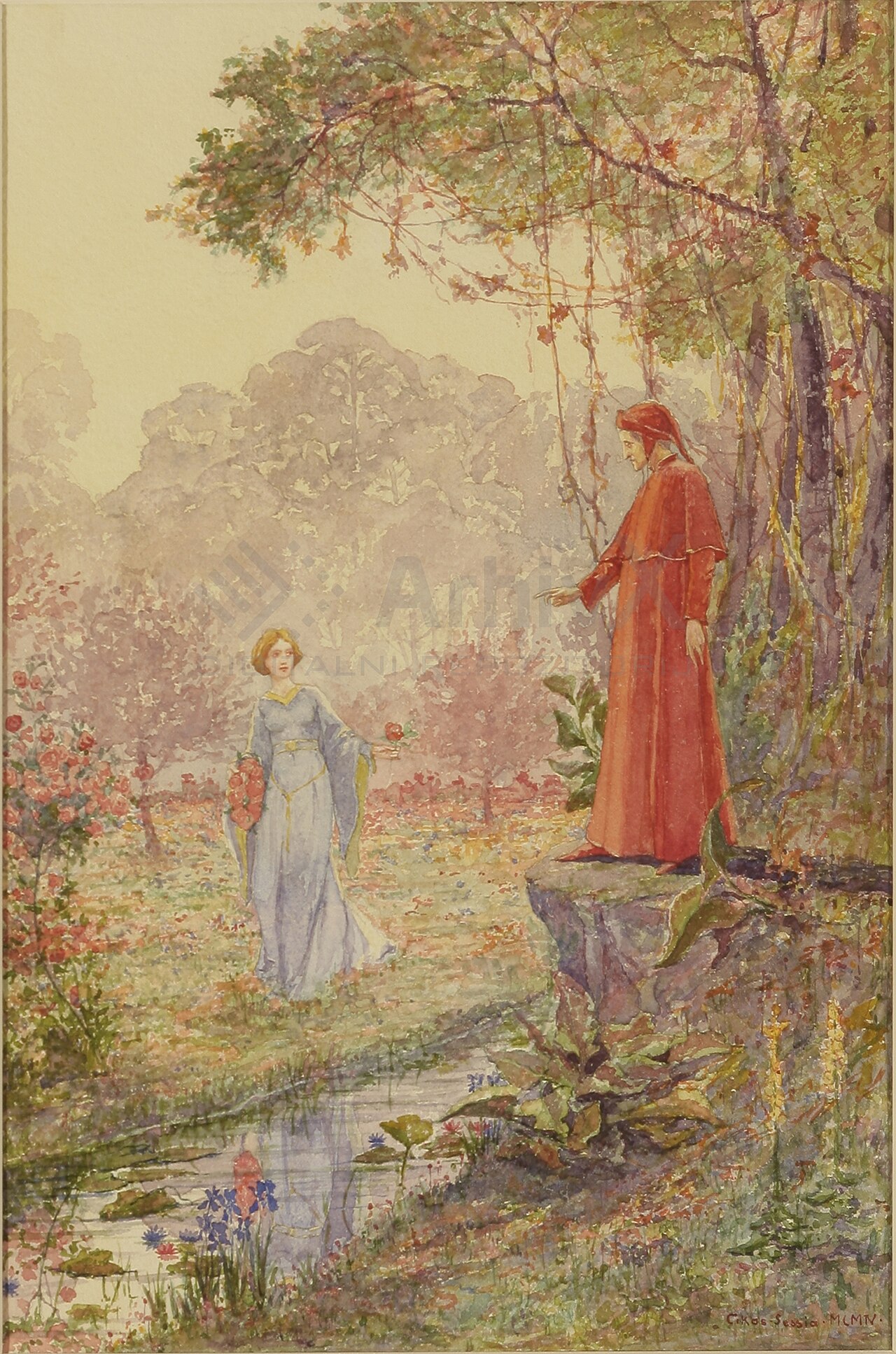 Dante and Beatrice by Bela Čikoš Sesija
